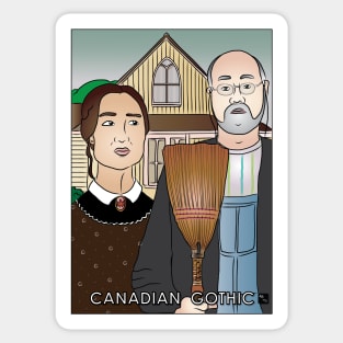 Canadian Gothic Sticker